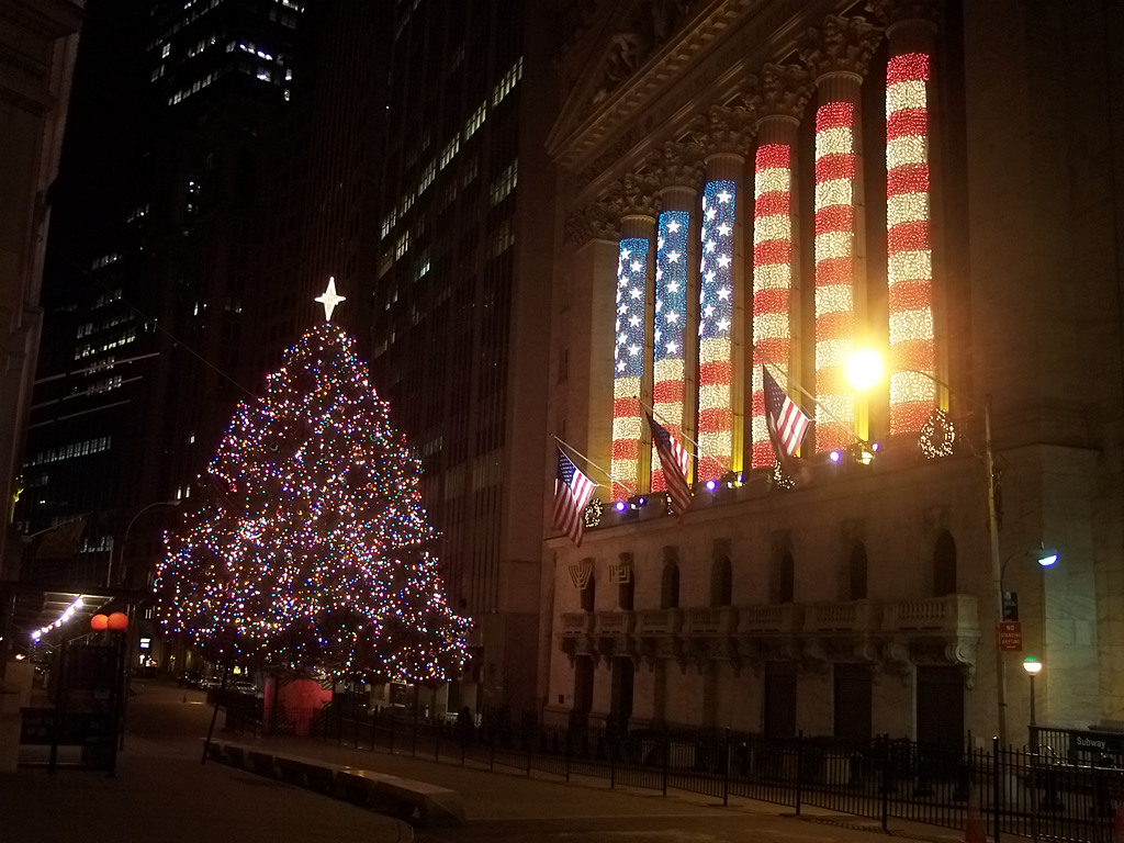 NYSE Christmas Tree and Lights