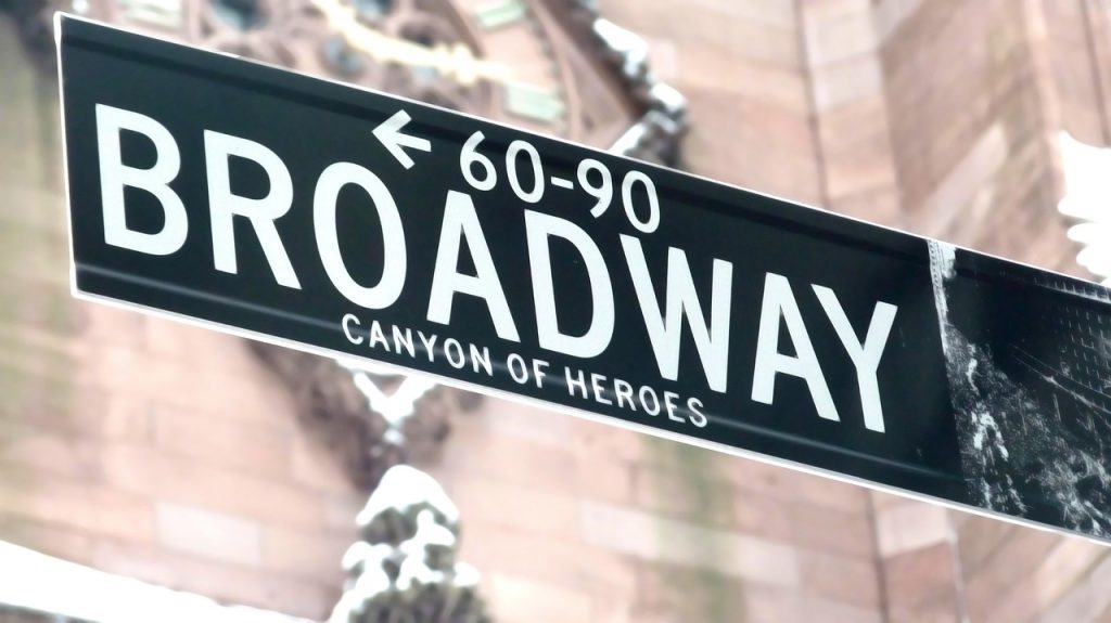Canyon of Heroes Street Sign