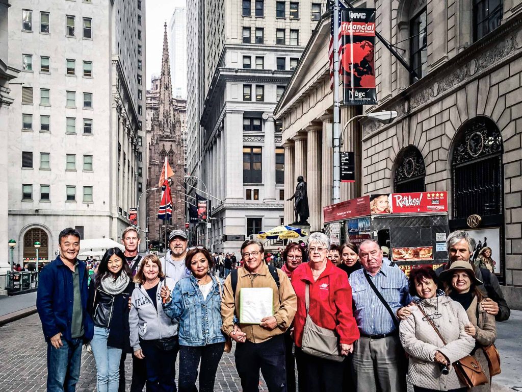 Trinity Church Tour Group Wallstreet