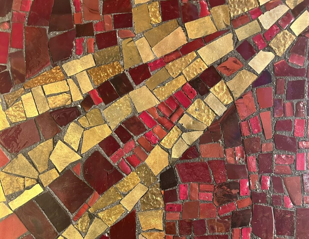 Close-Up of Red Room Tiles