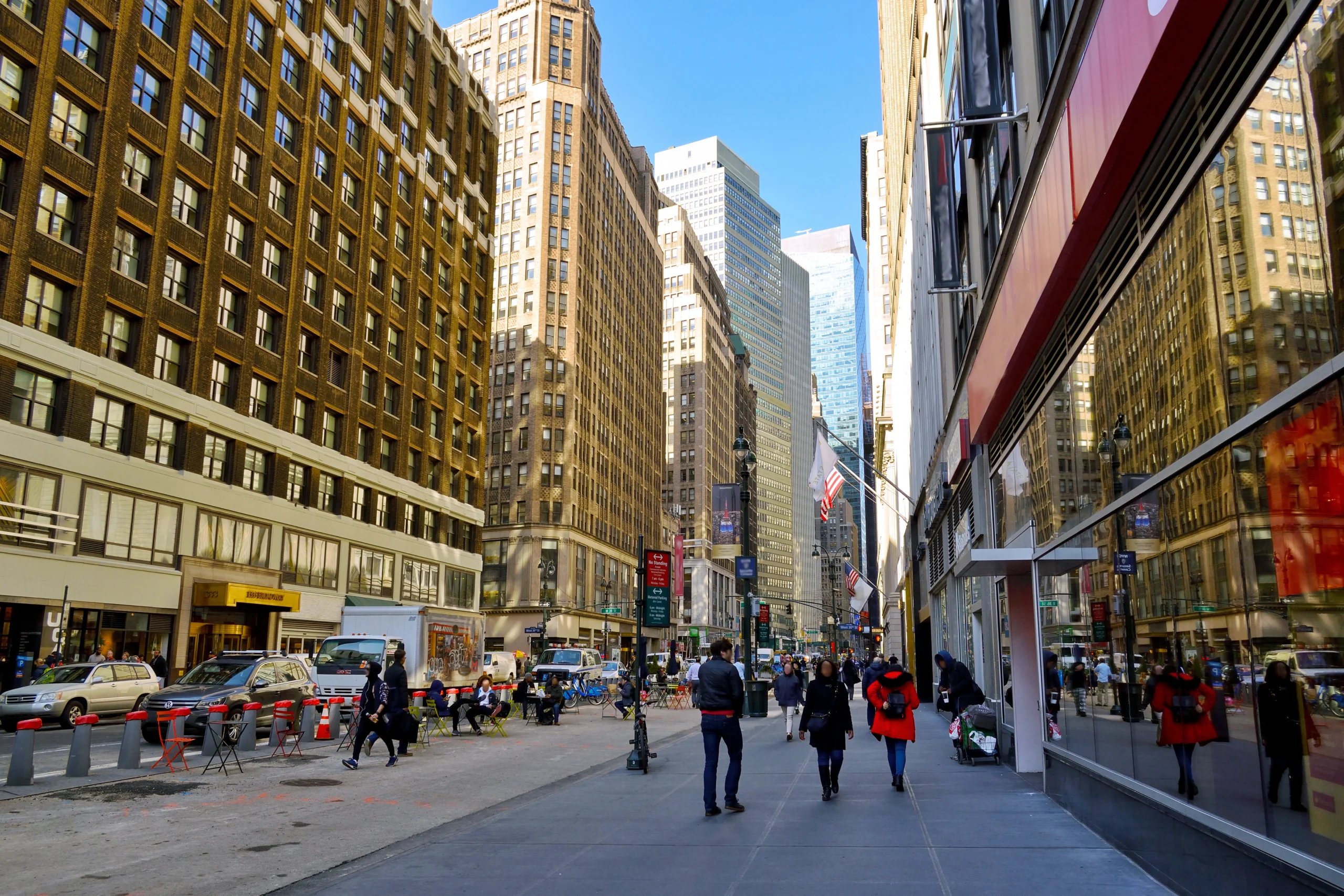 Streets leading to Wall Street during Private Wall Street with a Trader tour in NYC
